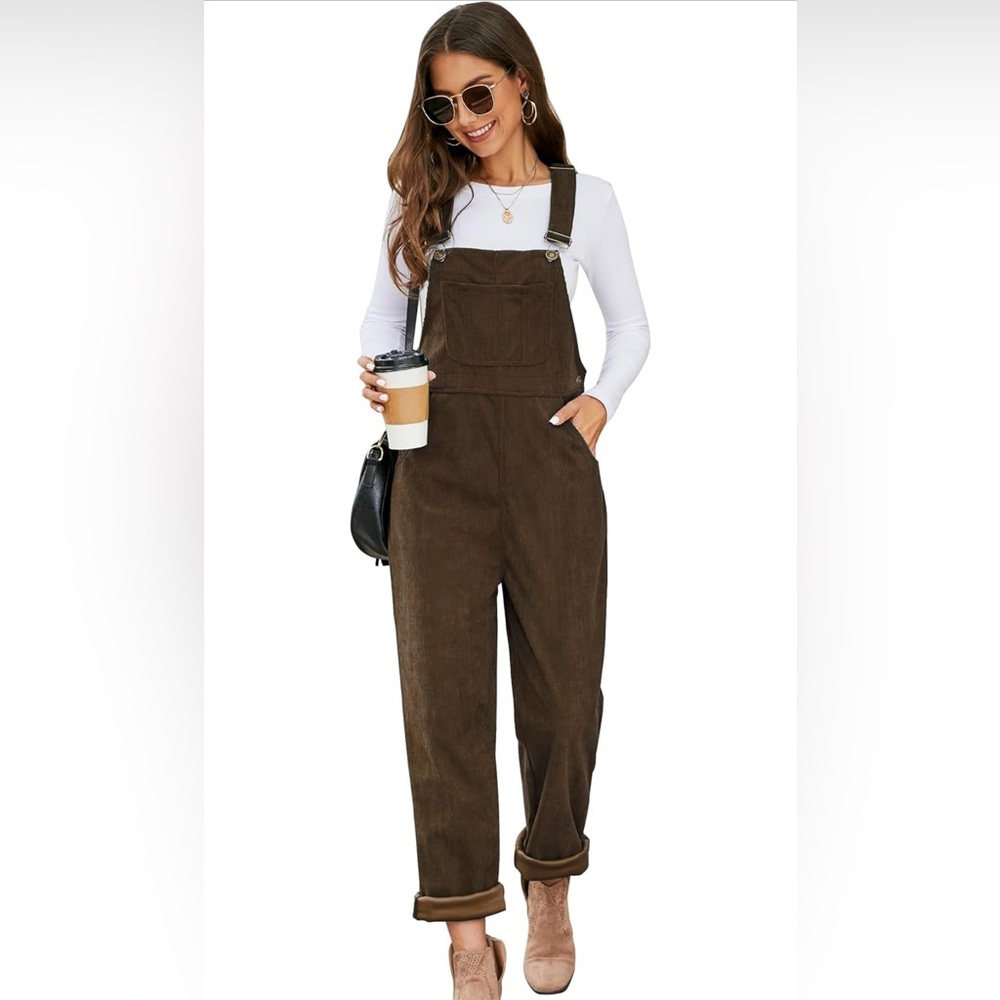 Brown Corduroy Overalls